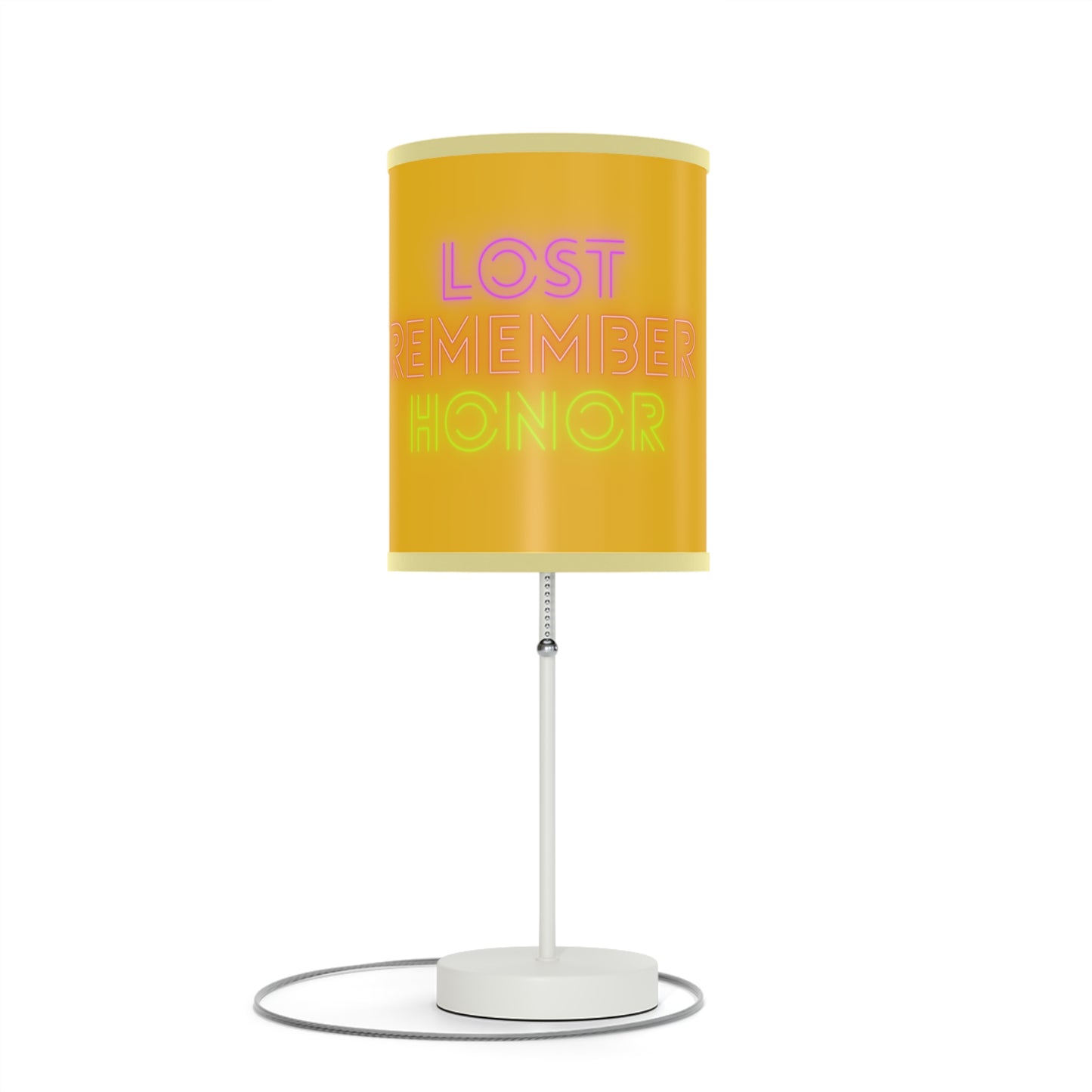 Lamp on a Stand, US|CA plug: Lost Remember Honor Yellow 