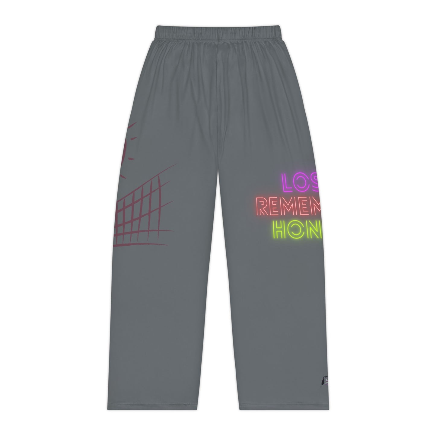 Pambabaeng Pajama Pants: Volleyball Dark Grey 