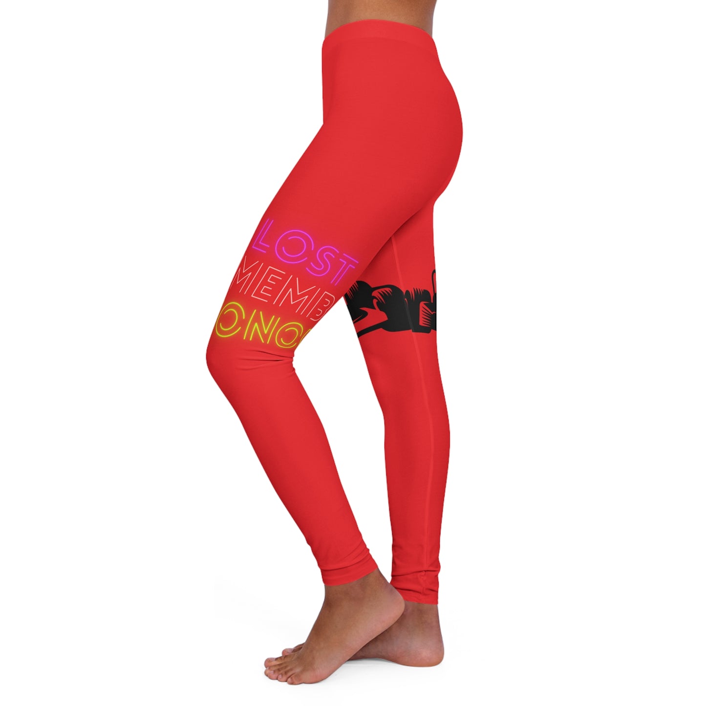 Women's Spandex Leggings: Racing Red