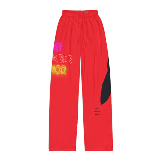 Kids Pajama Pants: Lost Remember Honor Red