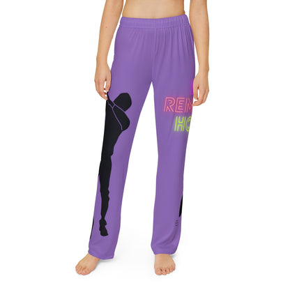 Kids Pajama Pants: Dance Lite Purple