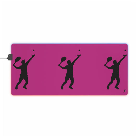 LED Gaming Mouse Pad: Tennis Pink