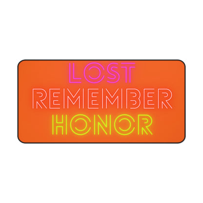 Desk Mat: Lost Remember Honor Orange