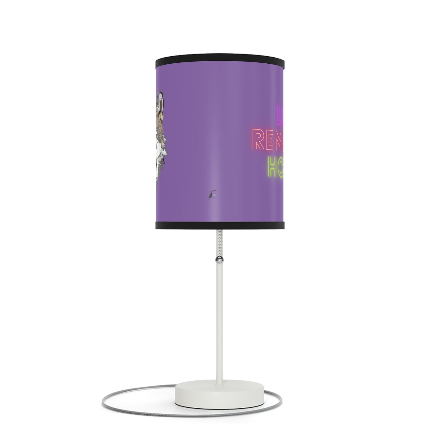 Lamp on a Stand, US|CA plug: Wolves Lite Purple