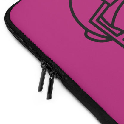 Laptop Sleeve: Football Pink