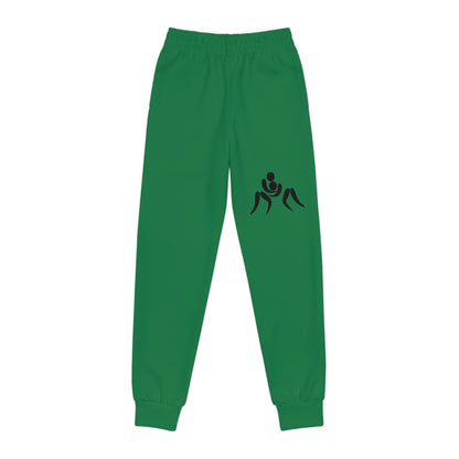 Youth Joggers: Wrestling Dark Green