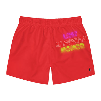 Swim Trunks: Weightlifting Red