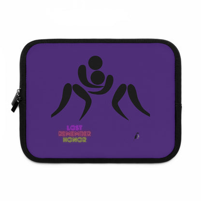 Laptop Sleeve: Wrestling Purple