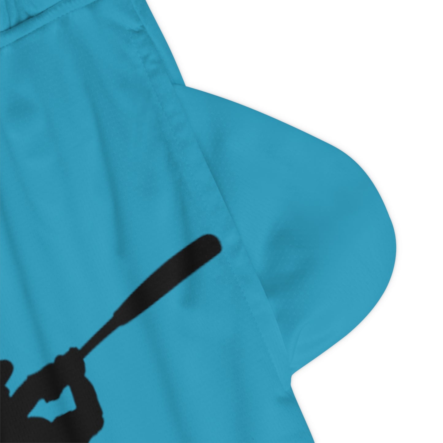 Basketball Rib Shorts: Baseball Turquoise