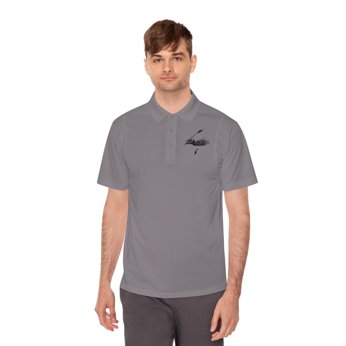 Men's Sport Polo Shirt: Writing #1