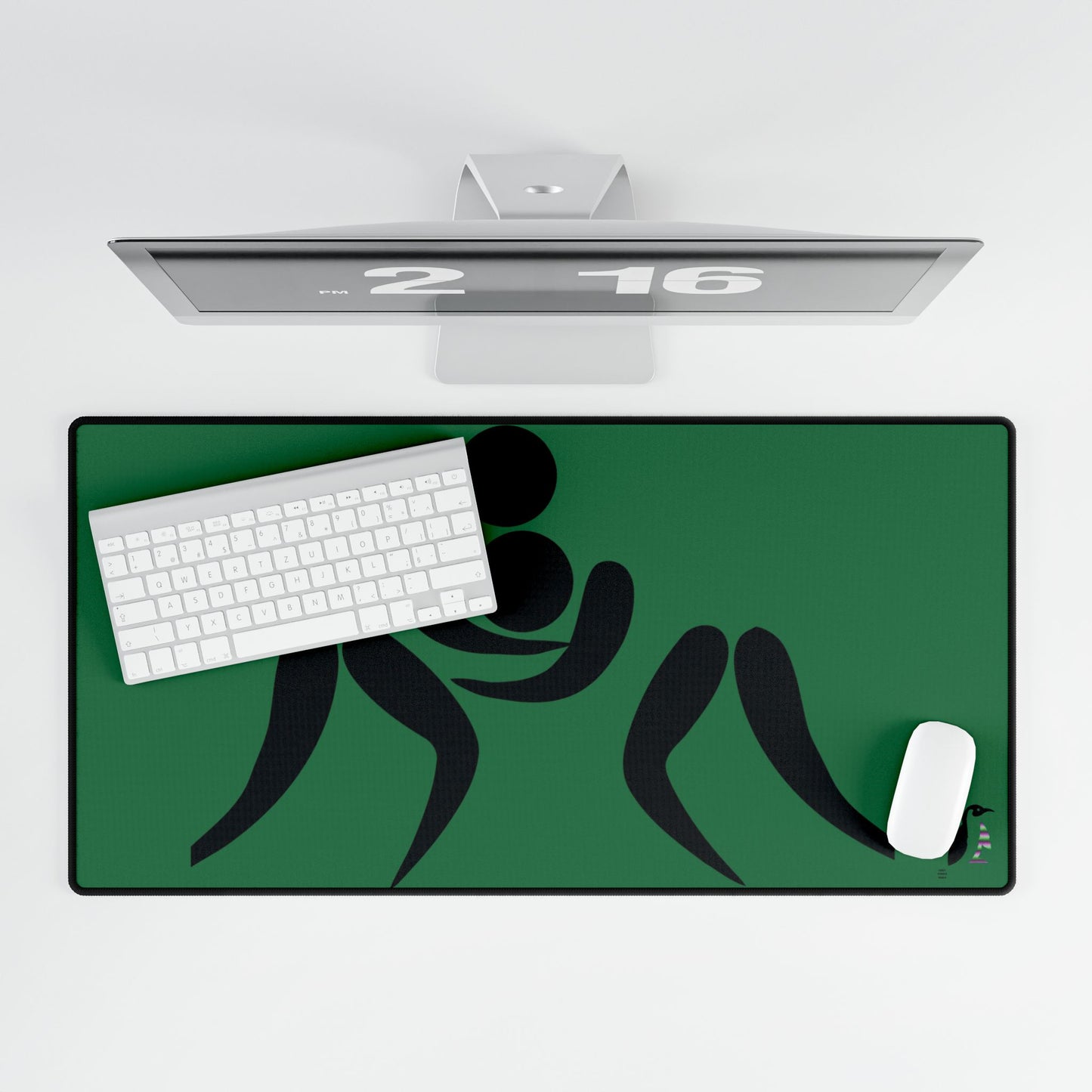 Desk Mats: Wrestling Dark Green