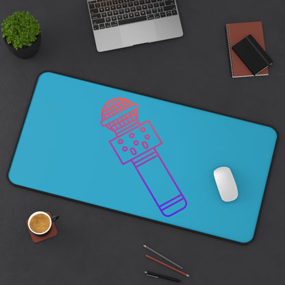 Desk Mat: Music Turquoise