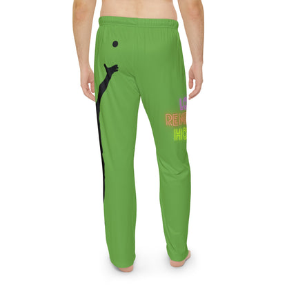 Men's Pajama Pants: Tennis Green