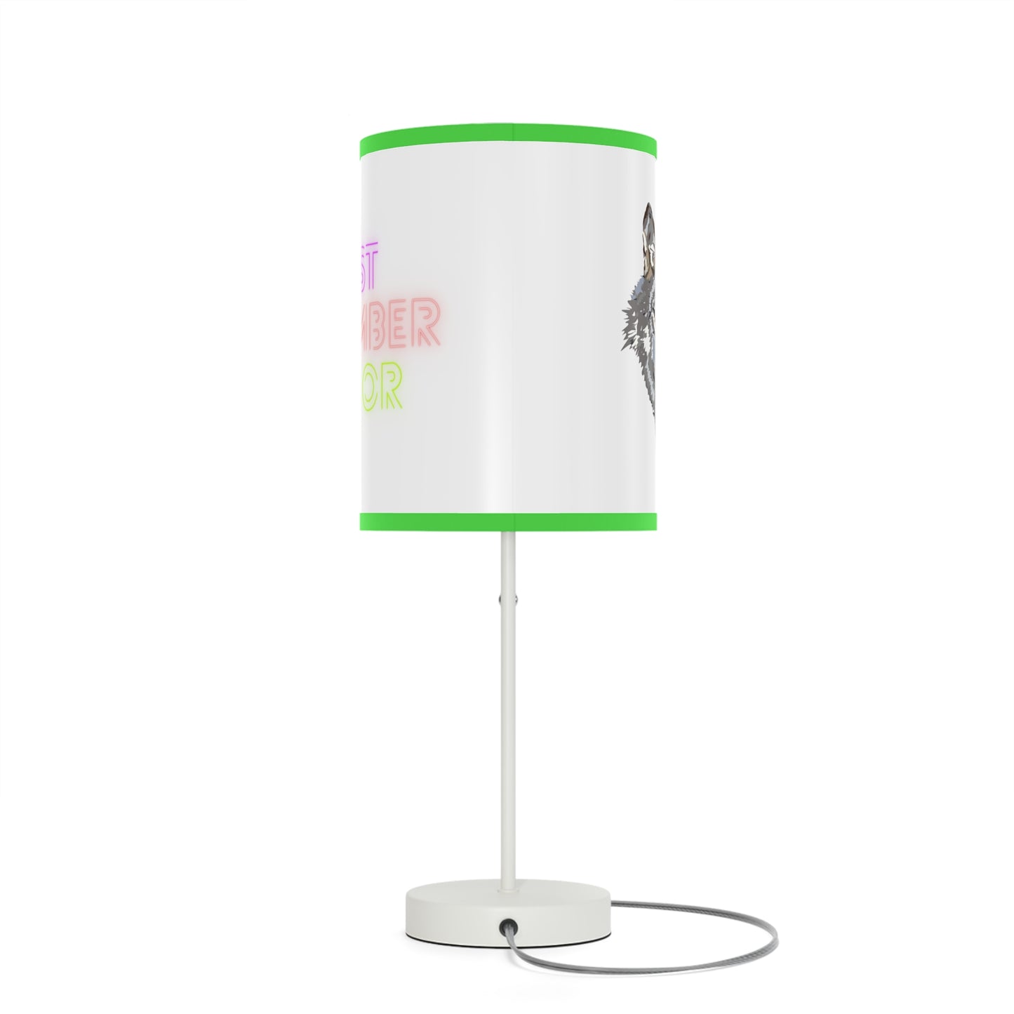 Lamp on a Stand, US|CA plug: Wolves White