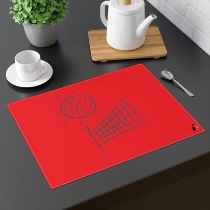 Placemat, 1pc: Volleyball Red