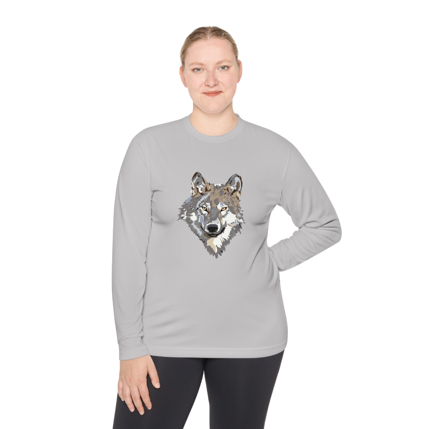 Lightweight Long Sleeve Tee: Wolves #1