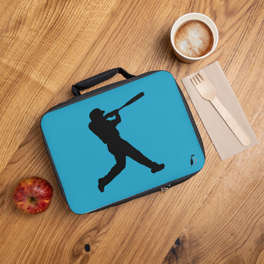 Lunch Bag: Baseball Turquoise