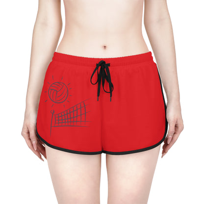 Women's Relaxed Shorts: Volleyball Red