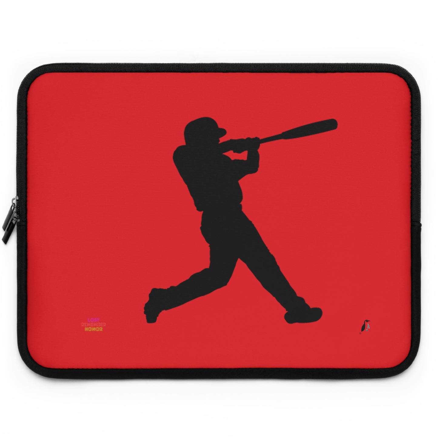 Laptop Sleeve: Baseball Red