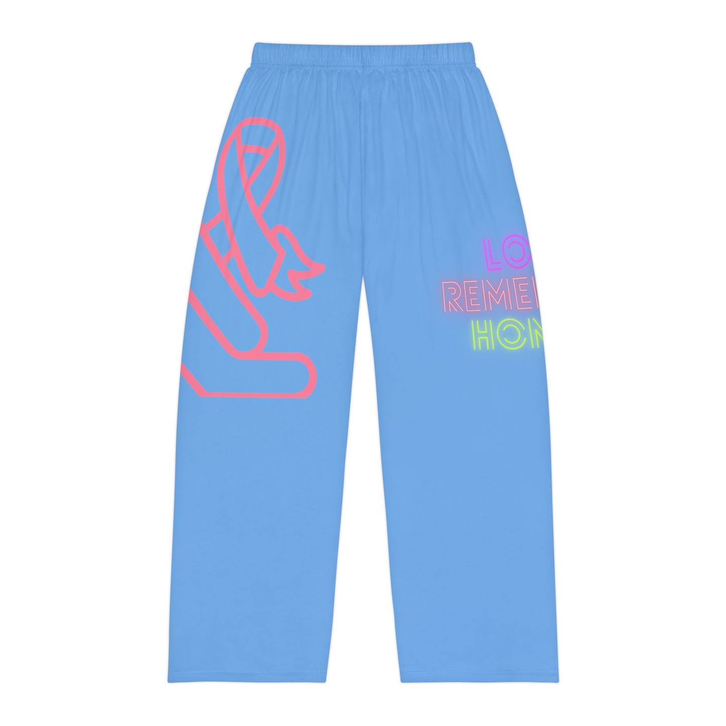 Men's Pajama Pants: Fight Cancer Lite Blue