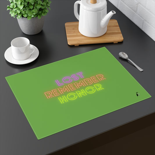 Placemat, 1pc: Lost Remember Honor Green