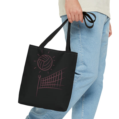 Tote Bag: Volleyball Black