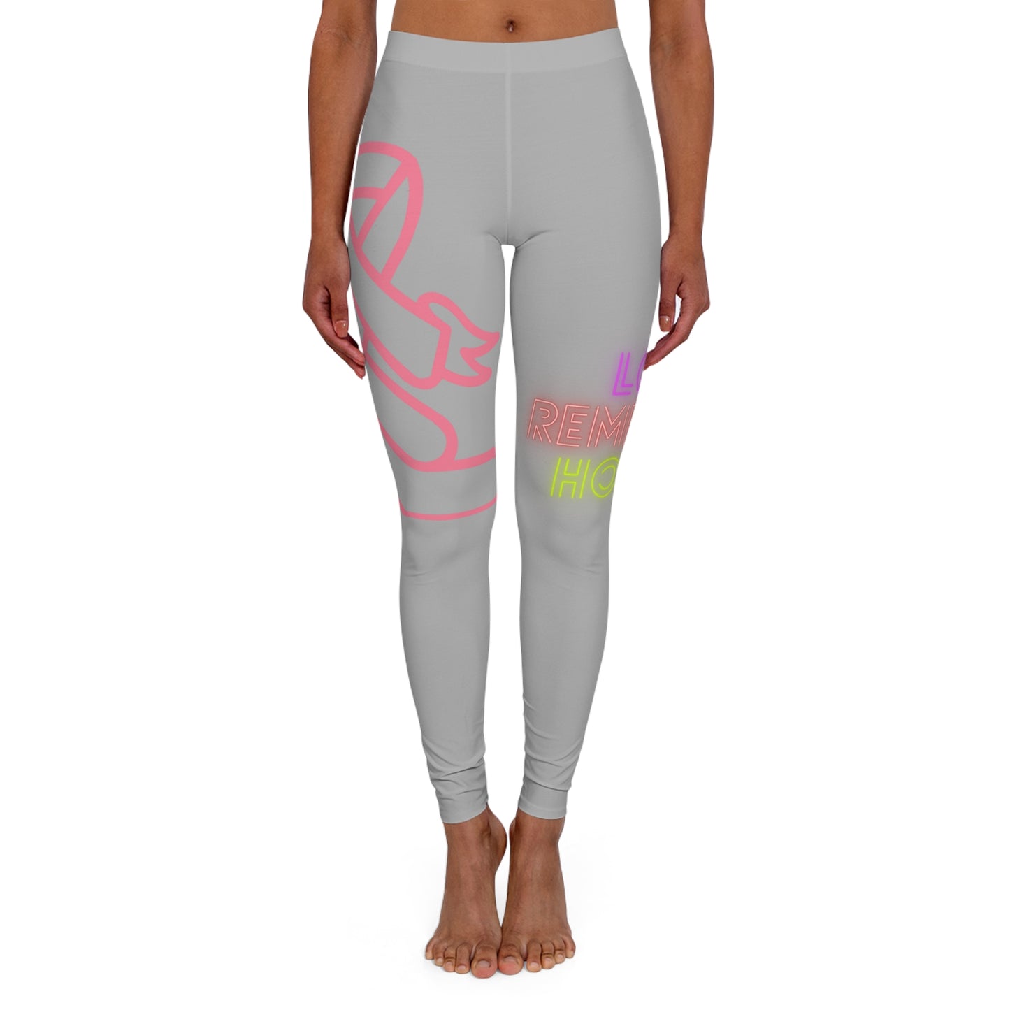 Women's Spandex Leggings: Fight Cancer Lite Grey