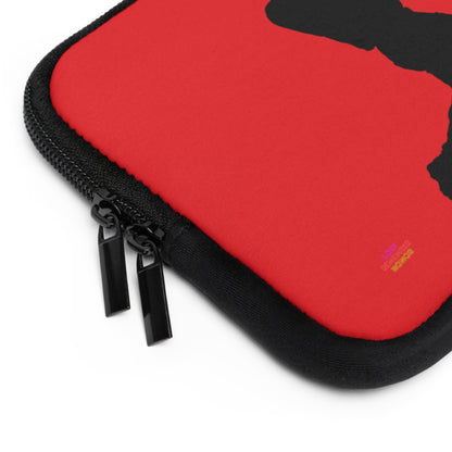 Laptop Sleeve: Baseball Red