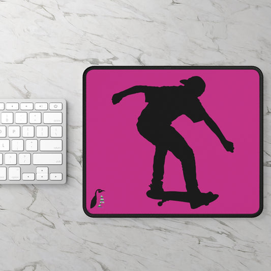 Gaming Mouse Pad: Skateboarding Pink
