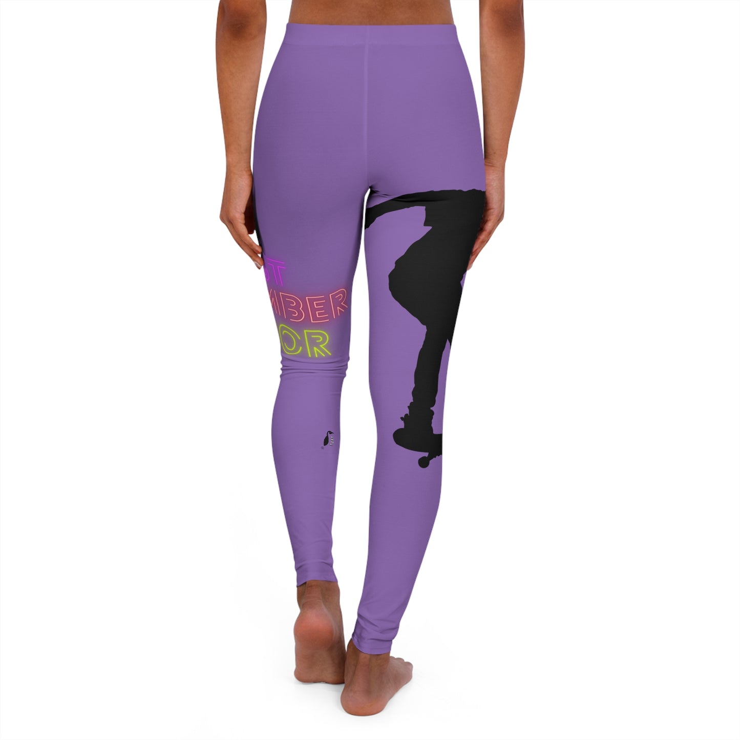 Women's Spandex Leggings: Skateboarding Lite Purple