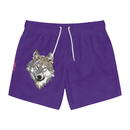 Swim Trunks: Wolves Purple