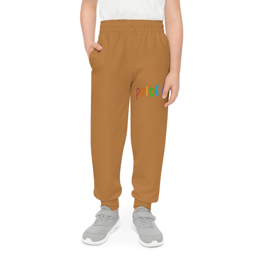 Youth Joggers: LGBTQ Pride Lite Brown