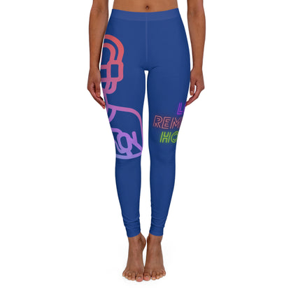 Women's Spandex Leggings: Gaming Dark Blue