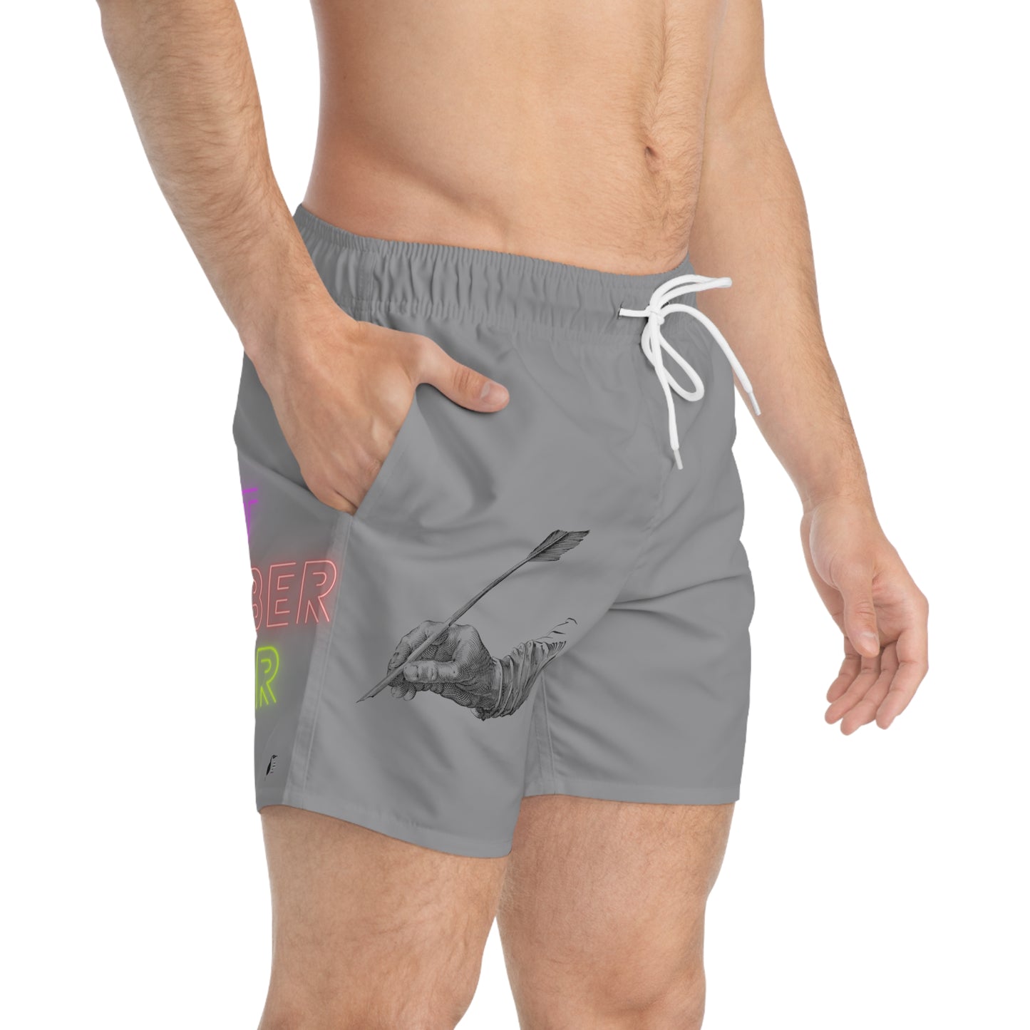 Swim Trunks: Writing Grey