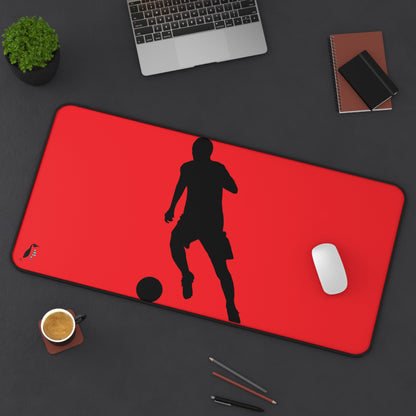 Desk Mat: Soccer Red