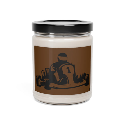 Scented Soy Candle, 9oz: Racing Brown