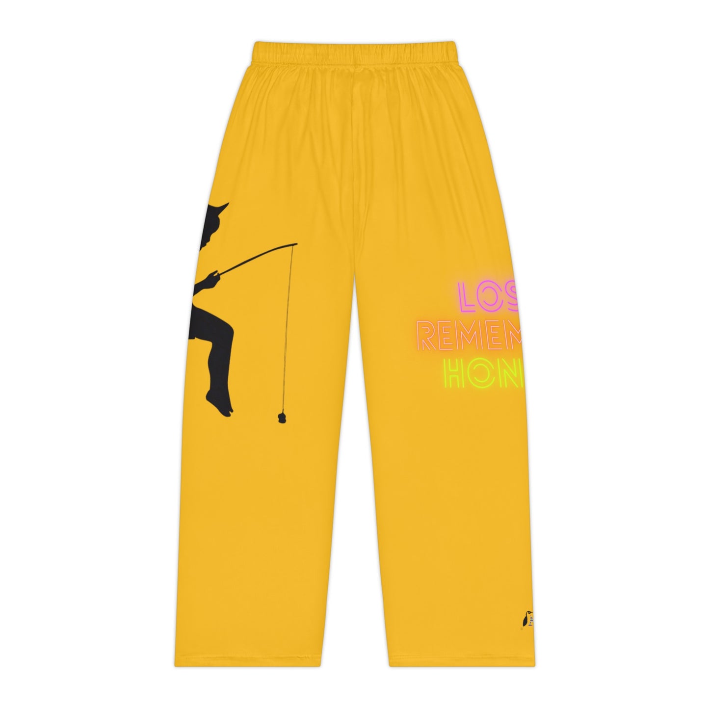 Women's Pajama Pants: Fishing Yellow