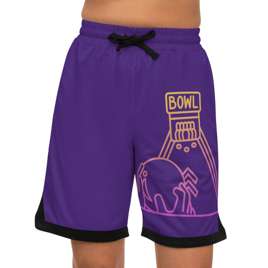 Basketball Rib Shorts: Bowling Purple