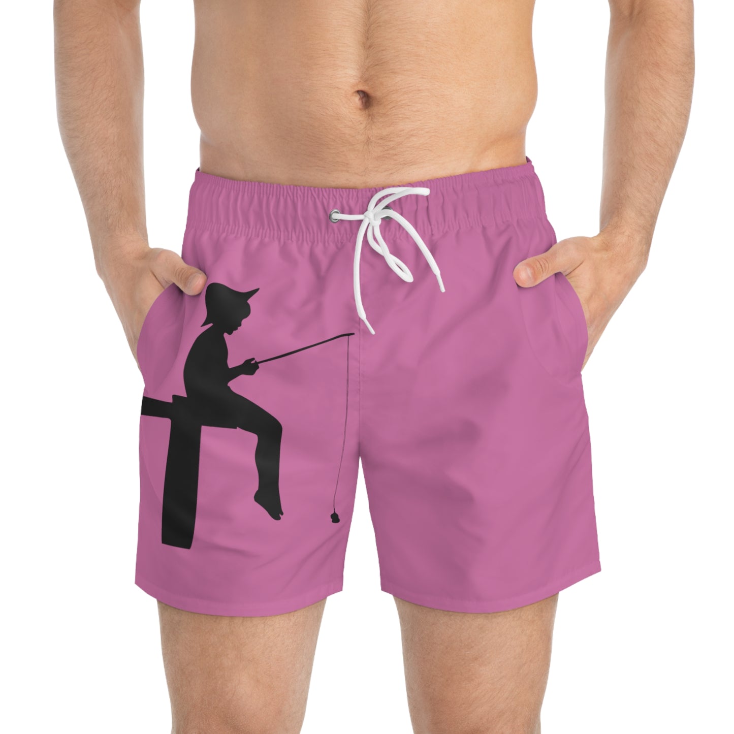 Swim Trunks: Fishing Lite Pink