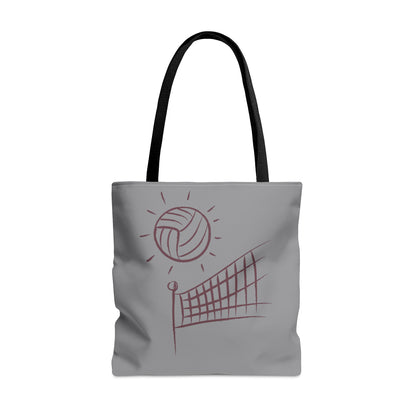 Tote Bag: Volleyball Grey