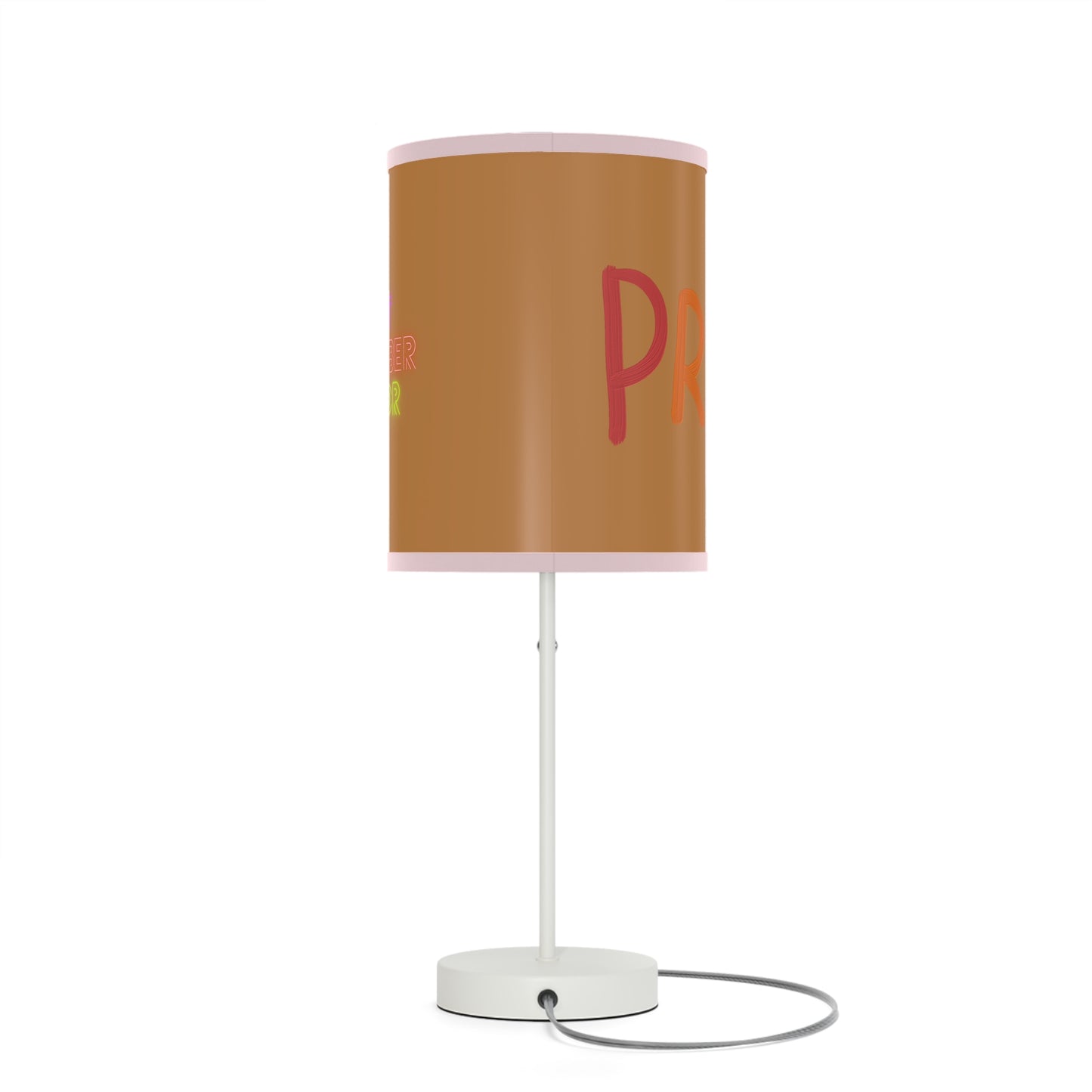 Lamp on a Stand, US|CA plug: LGBTQ Pride Lite Brown