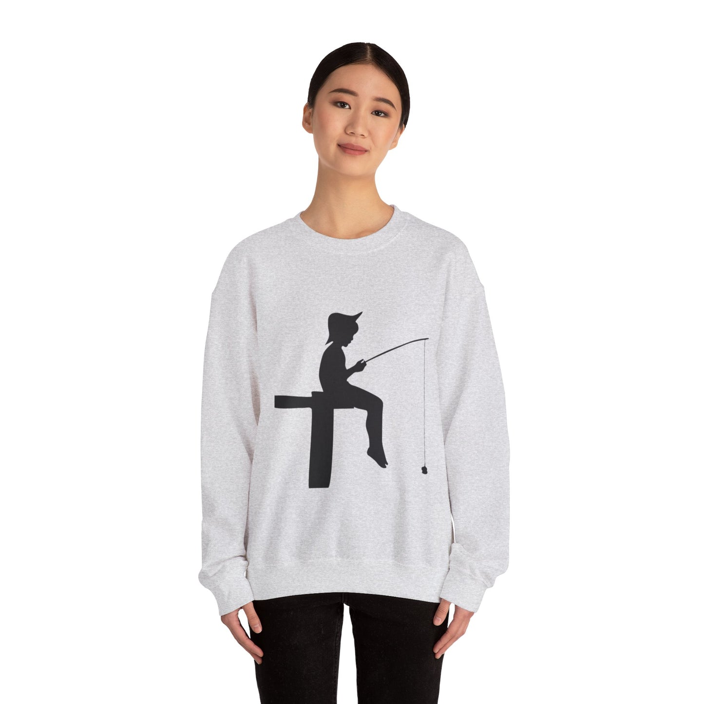 Heavy Blend™ Crewneck Sweatshirt: Fishing #1