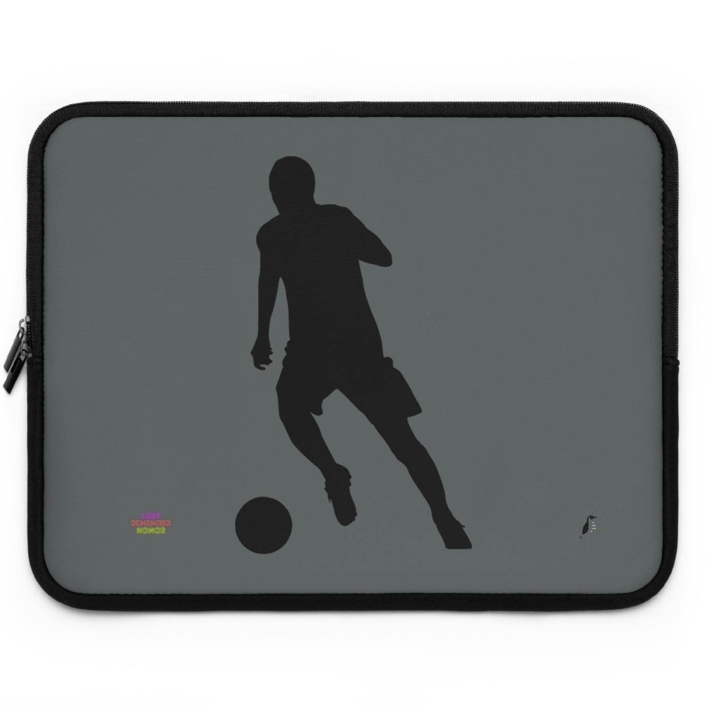 Laptop Sleeve: Soccer Dark Grey