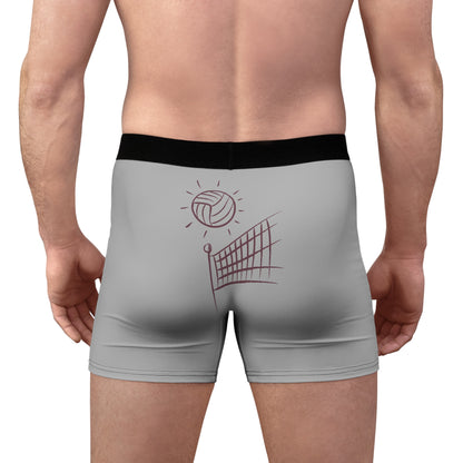 Men's Boxer Briefs: Volleyball Lite Grey