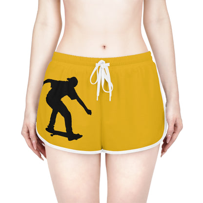 Women's Relaxed Shorts: Skateboarding Yellow