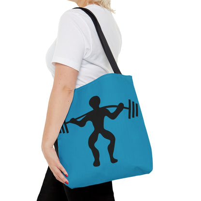 Tote Bag: Weightlifting Turquoise