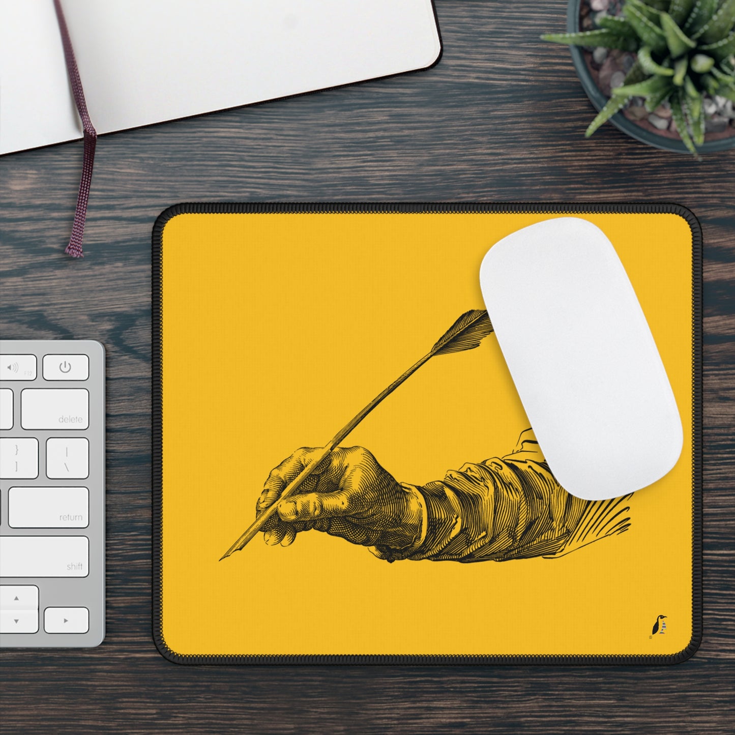 Gaming Mouse Pad: Writing Yellow