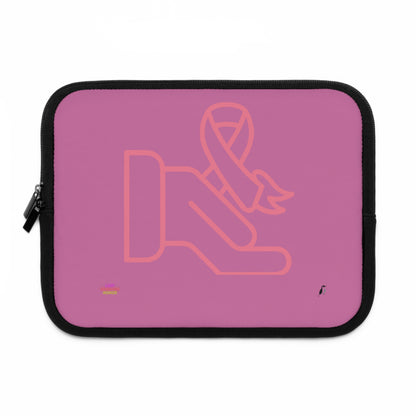 Laptop Sleeve: Fight Cancer Lite Pink