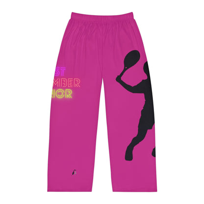 Men's Pajama Pants: Tennis Pink