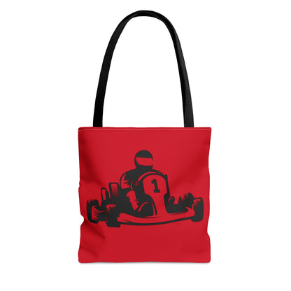 Tote Bag: Racing Dark Red